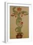 Design for Tulips in a Plant Pot, Circa 1897-Adler & Sullivan-Framed Giclee Print