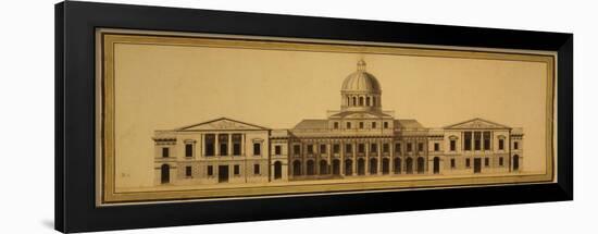 Design for U.S. Capitol, 1793-Etienne Sulpice Hallet-Framed Giclee Print