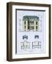 Design from 'Town and Country Houses Based on the Modern Houses of Paris', C.1864 (Colour Litho)-Leblanc-Framed Giclee Print