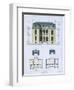 Design from 'Town and Country Houses Based on the Modern Houses of Paris', C.1864 (Colour Litho)-Leblanc-Framed Giclee Print