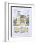 Design from 'Town and Country Houses Based on the Modern Houses of Paris', C.1864 (Colour Litho)-Leblanc-Framed Giclee Print