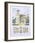 Design from 'Town and Country Houses Based on the Modern Houses of Paris', C.1864 (Colour Litho)-Leblanc-Framed Giclee Print