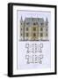 Design from 'Town and Country Houses Based on the Modern Houses of Paris', C.1864 (Colour Litho)-Leblanc-Framed Giclee Print