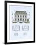 Design from 'Town and Country Houses Based on the Modern Houses of Paris', C.1864 (Colour Litho)-Leblanc-Framed Giclee Print