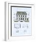 Design from 'Town and Country Houses Based on the Modern Houses of Paris', C.1864 (Colour Litho)-Leblanc-Framed Premium Giclee Print