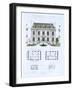 Design from 'Town and Country Houses Based on the Modern Houses of Paris', C.1864 (Colour Litho)-Leblanc-Framed Giclee Print