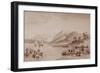 Design No 2 for Captain Cook in the Tropics watercolor-John Wilson Carmichael-Framed Giclee Print