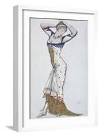 Design of a Modern Dress, 1910S-Léon Bakst-Framed Giclee Print