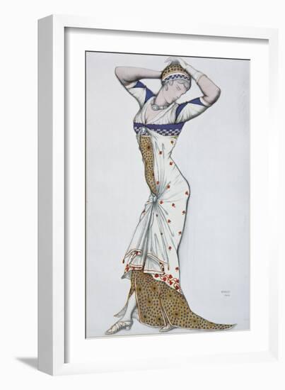 Design of a Modern Dress, 1910S-Léon Bakst-Framed Giclee Print