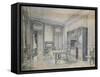 Design of an Art Nouveau Dining Room-null-Framed Stretched Canvas