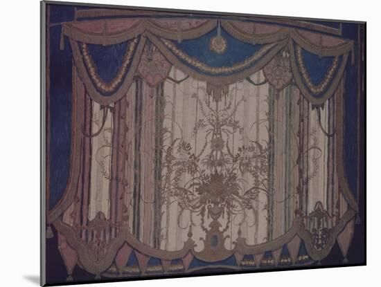 Design of Curtain for the Theatre Play the Masquerade by M. Lermontov, 1917-Alexander Yakovlevich Golovin-Mounted Giclee Print