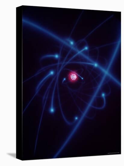 Design of the Atom Created in a Lab at Columbia University-Fritz Goro-Stretched Canvas