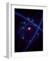 Design of the Atom Created in a Lab at Columbia University-Fritz Goro-Framed Photographic Print