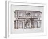 Design of the George Hall (Great Throne Hal) in the Winter Palace, 1796-Giacomo Antonio Domenico Quarenghi-Framed Giclee Print