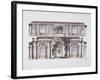 Design of the George Hall (Great Throne Hal) in the Winter Palace, 1796-Giacomo Antonio Domenico Quarenghi-Framed Giclee Print