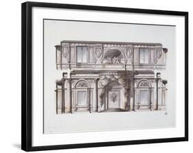 Design of the George Hall (Great Throne Hal) in the Winter Palace, 1796-Giacomo Antonio Domenico Quarenghi-Framed Giclee Print