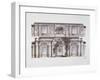 Design of the George Hall (Great Throne Hal) in the Winter Palace, 1796-Giacomo Antonio Domenico Quarenghi-Framed Giclee Print