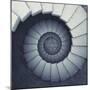 Design Spiral Staircase Made Of Concrete-FreshPaint-Mounted Art Print