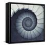 Design Spiral Staircase Made Of Concrete-FreshPaint-Framed Stretched Canvas