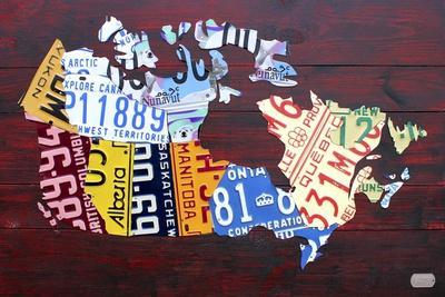 Canada License Plate Map