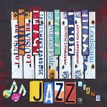 License Plate Art Jazz Series Piano-Design Turnpike-Giclee Print