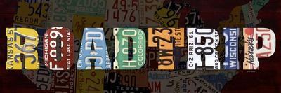 License Plate - Periodic Table-Design Turnpike-Giclee Print