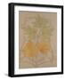 Design with Fig and Vine Leaves and a Sinuous Art Nouveau Motif in the Background.-Koloman Moser-Framed Giclee Print