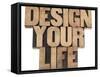 Design Your Life-PixelsAway-Framed Stretched Canvas