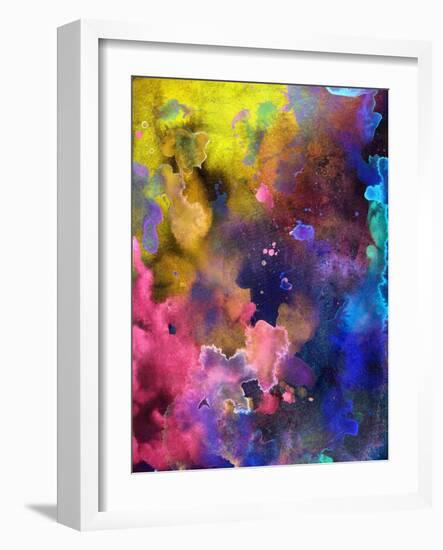 Designed Grunge Paper Texture - Bright Artistic Background-run4it-Framed Art Print