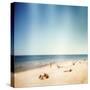 Designed Retro Photo: Sunny Day on the Beach-donatas1205-Stretched Canvas