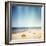 Designed Retro Photo: Sunny Day on the Beach-donatas1205-Framed Photographic Print