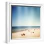 Designed Retro Photo: Sunny Day on the Beach-donatas1205-Framed Photographic Print