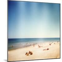 Designed Retro Photo: Sunny Day on the Beach-donatas1205-Mounted Photographic Print