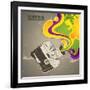 Designed With Retro Camera-Rashomon-Framed Art Print