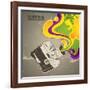 Designed With Retro Camera-Rashomon-Framed Art Print