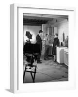 Designer in a Photographic Studio, Mexborough, South Yorkshire, 1964-Michael Walters-Framed Photographic Print