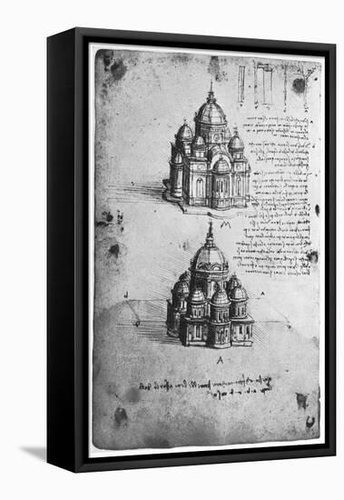 Designs for a Central Church, C1488-1490-Leonardo da Vinci-Framed Stretched Canvas
