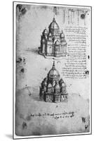 Designs for a Central Church, C1488-1490-Leonardo da Vinci-Mounted Giclee Print