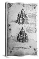 Designs for a Central Church, C1488-1490-Leonardo da Vinci-Stretched Canvas
