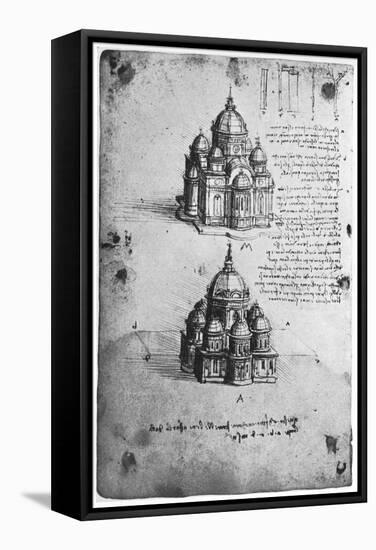 Designs for a Central Church, C1488-1490-Leonardo da Vinci-Framed Stretched Canvas