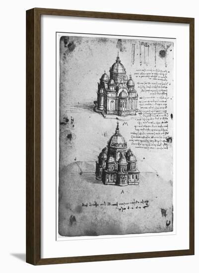 Designs for a Central Church, C1488-1490-Leonardo da Vinci-Framed Giclee Print