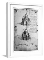 Designs for a Central Church, C1488-1490-Leonardo da Vinci-Framed Giclee Print