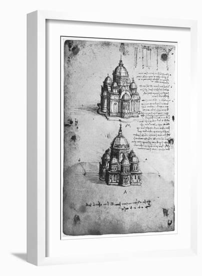 Designs for a Central Church, C1488-1490-Leonardo da Vinci-Framed Giclee Print