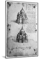 Designs for a Central Church, C1488-1490-Leonardo da Vinci-Mounted Giclee Print