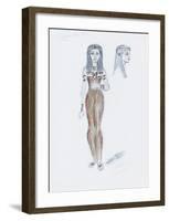 Designs for Cleopatra L-Oliver Messel-Framed Premium Giclee Print