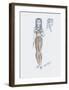 Designs for Cleopatra L-Oliver Messel-Framed Premium Giclee Print