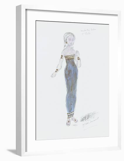 Designs for Cleopatra XXIX-Oliver Messel-Framed Premium Giclee Print