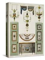 Designs for Curtain Cornices, Girandoles and Folding Doors, 1774-Robert Adam-Stretched Canvas