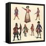 Designs for the Pirates of Penzance-George Sheringham-Framed Stretched Canvas