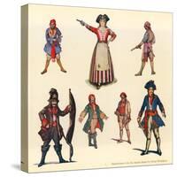 Designs for the Pirates of Penzance-George Sheringham-Stretched Canvas